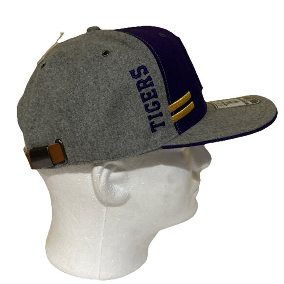 NEW LSU Tigers NCAA Colosseum Snapback Trucker Cap Hat Purple OSFA - Picture 7 of 8